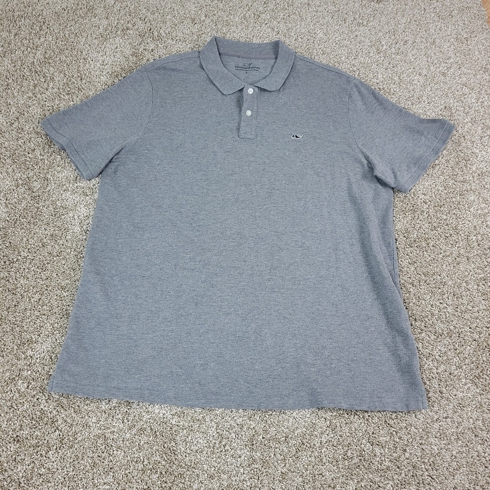 Vineyard Vines Mens Large Solid Gray Performance … - image 2